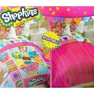 Shopkins Reversible Comforter Twin/Full 71" x 86"
